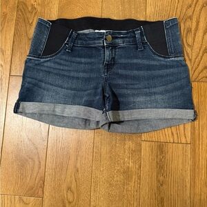Isabel Maternity by Ingrid & Isabel Blue Jean Shorts with Elastic Panels